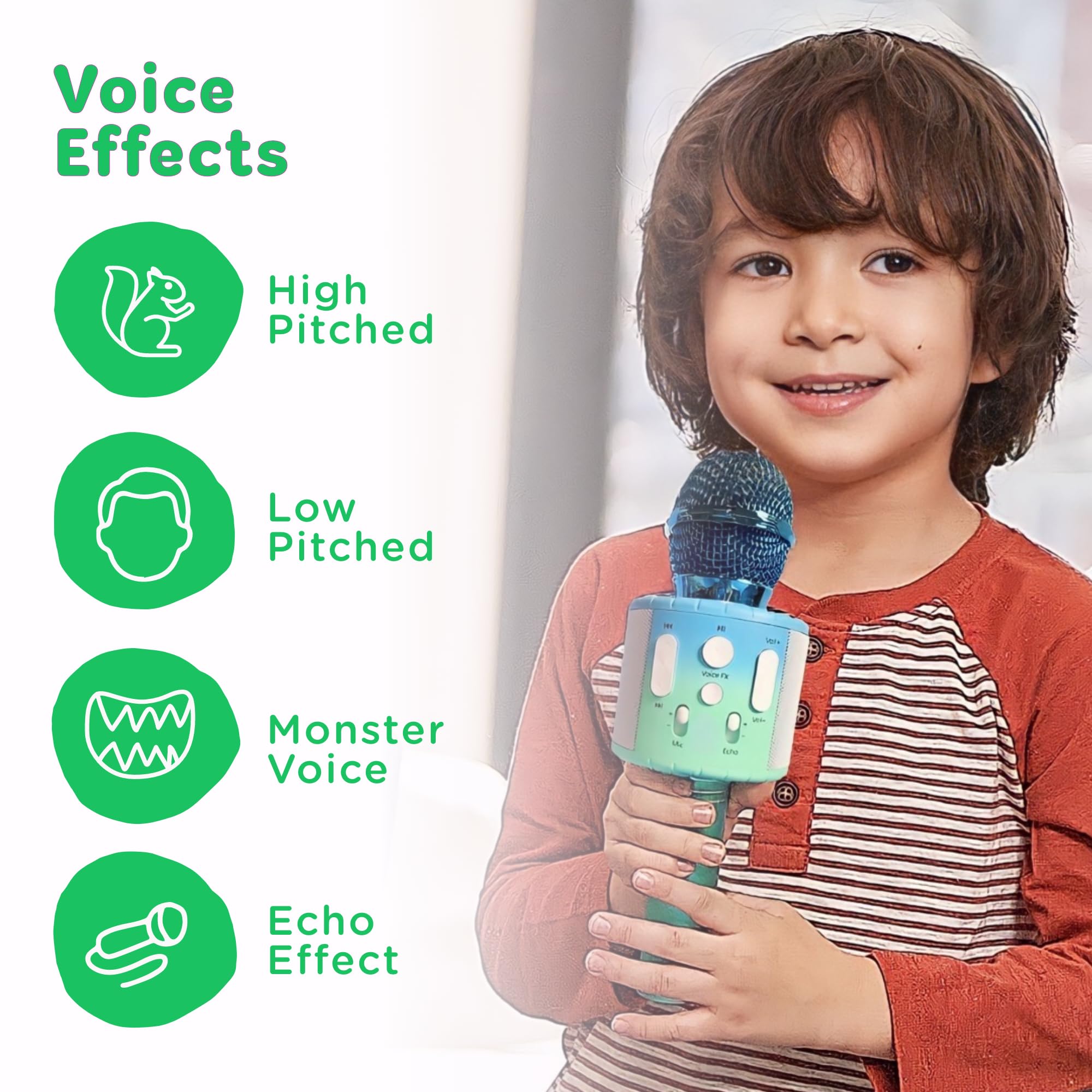 Move2Play, Kids Karaoke Microphone | Includes Pre-Loaded Songs & Bluetooth | Kids Birthday & Easter Gift | Toy for All Ages 2, 3